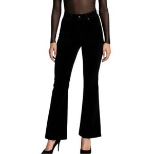 PTCL Ethikal Brand Black Velvet Flare Leg Pants 26